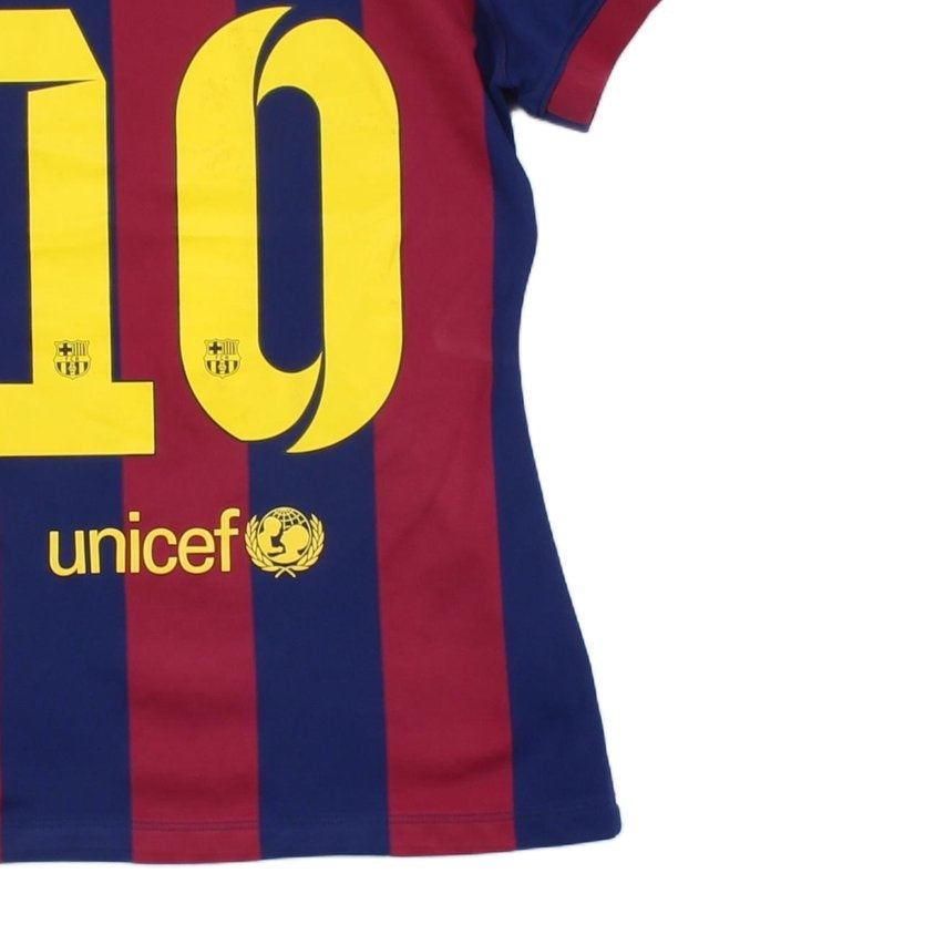 Womens Barcelona 2014-15 Football Shirt Home Jersey #10 Messi