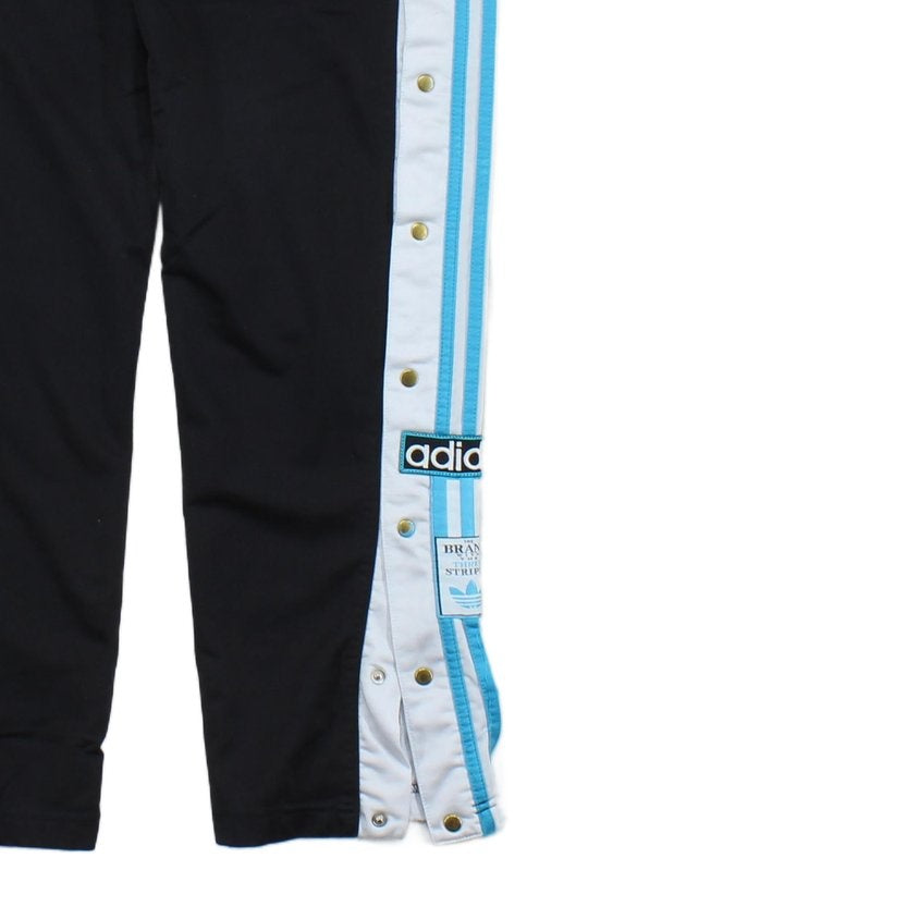 Mens Popper Track Pants Side Snaps Stripes