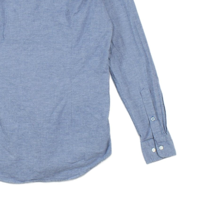 Mens Shirt Slim Fit Stretch Button Down