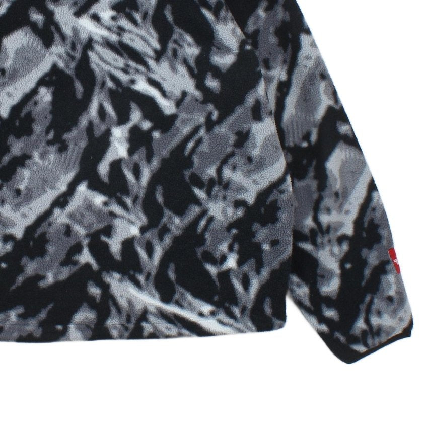 Mens 1/4 Zip Fleece Outdoor Printed Camo