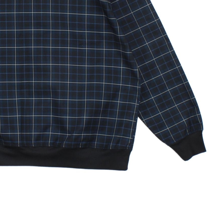 Mens Golf 1/4 Zip Jacket Plaid Lightweight