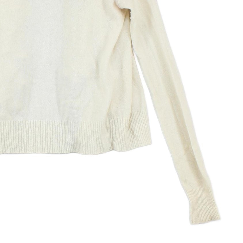 Womens Cashmere Cardigan Ruffle Long Sleeve Knit