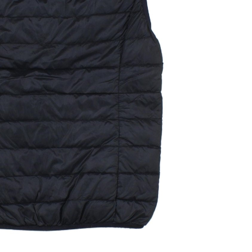 Mens Down Bodywarmer Hooded Quilted Lightweight