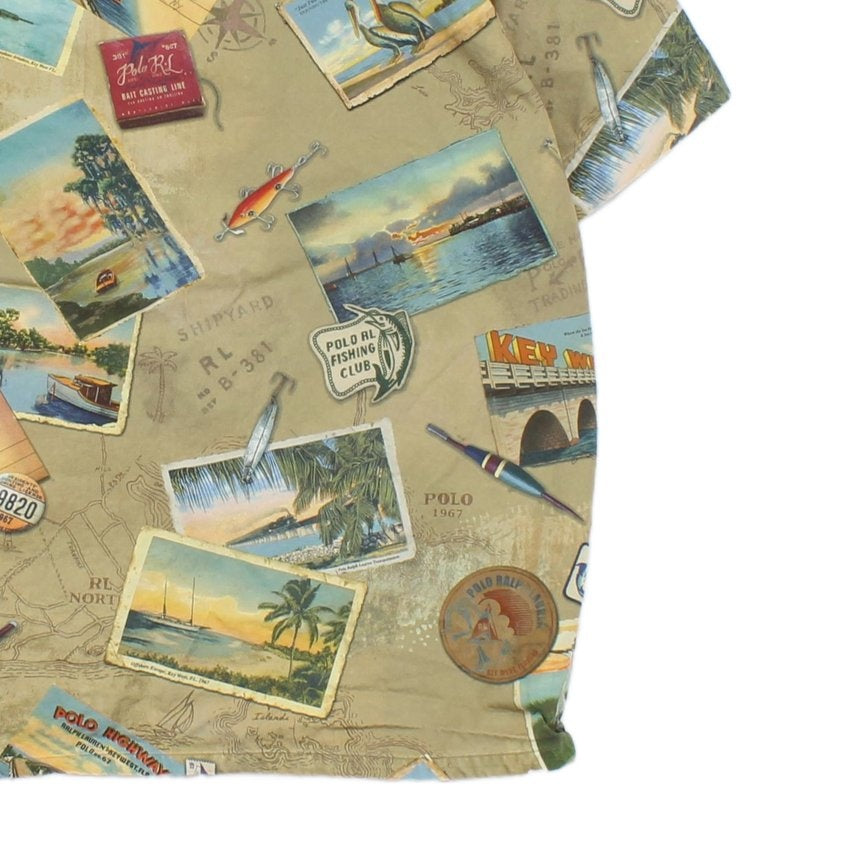 Mens Postcard Shirt Short Sleeve Key West