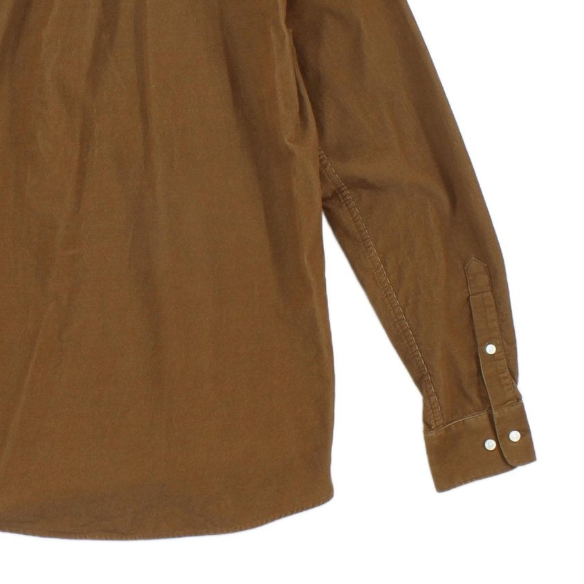 Mens Corduroy Shirt Tailored Button Up