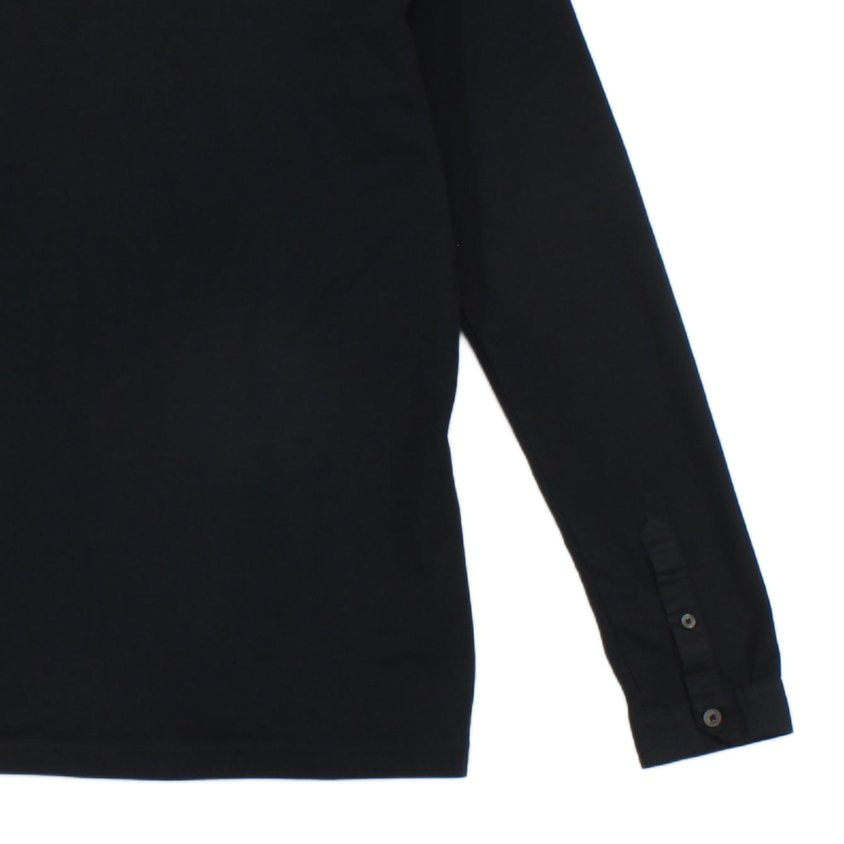Mens Polo Shirt Long Sleeve Slim Fit