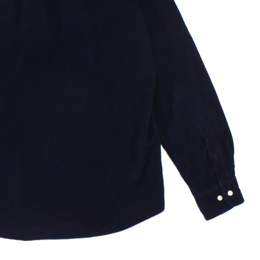 Mens Corduroy Shirt Tailored Long Sleeve Button Up