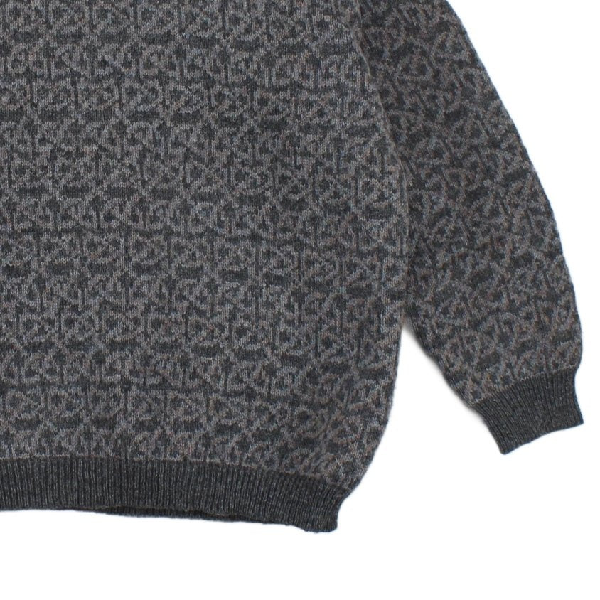 Mens Abstract Jumper Chunky Knit Uk Made