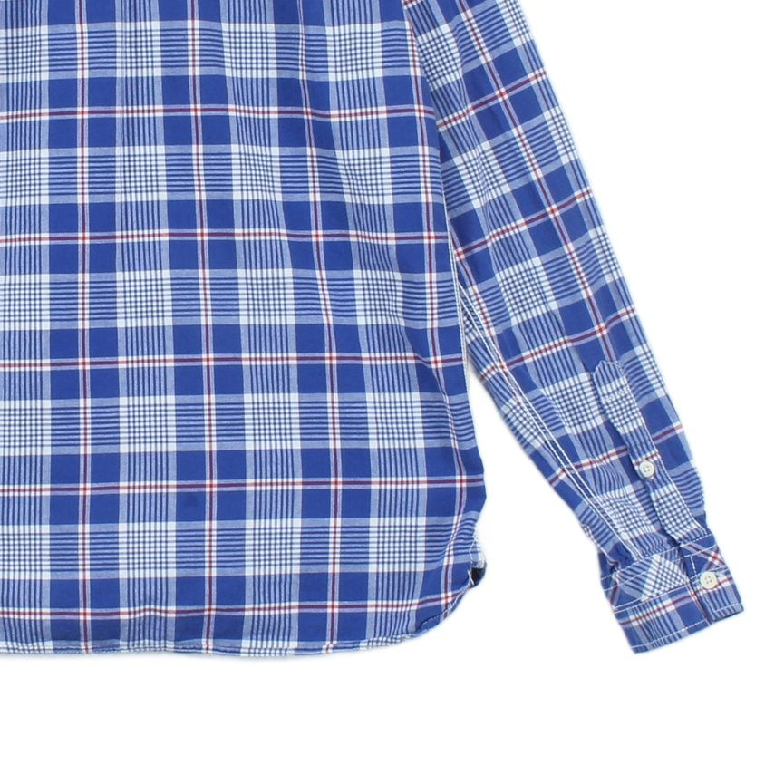 Mens Plaid Shirt Button Up Long Sleeve