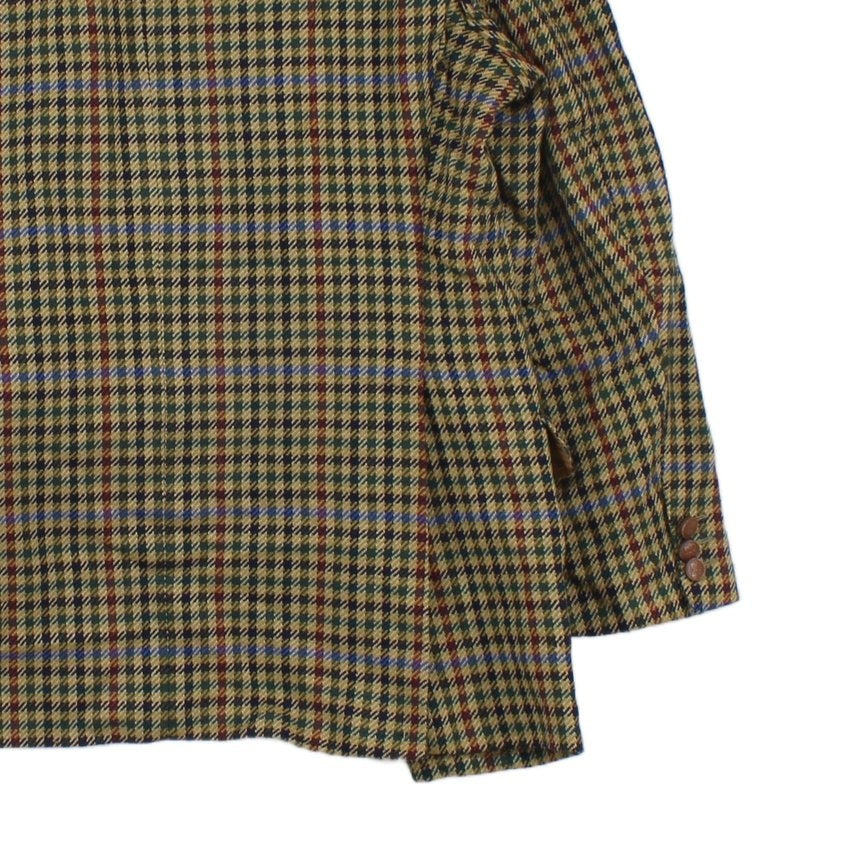 Mens Tweed Blazer Uk Made Notch Lapel Wool