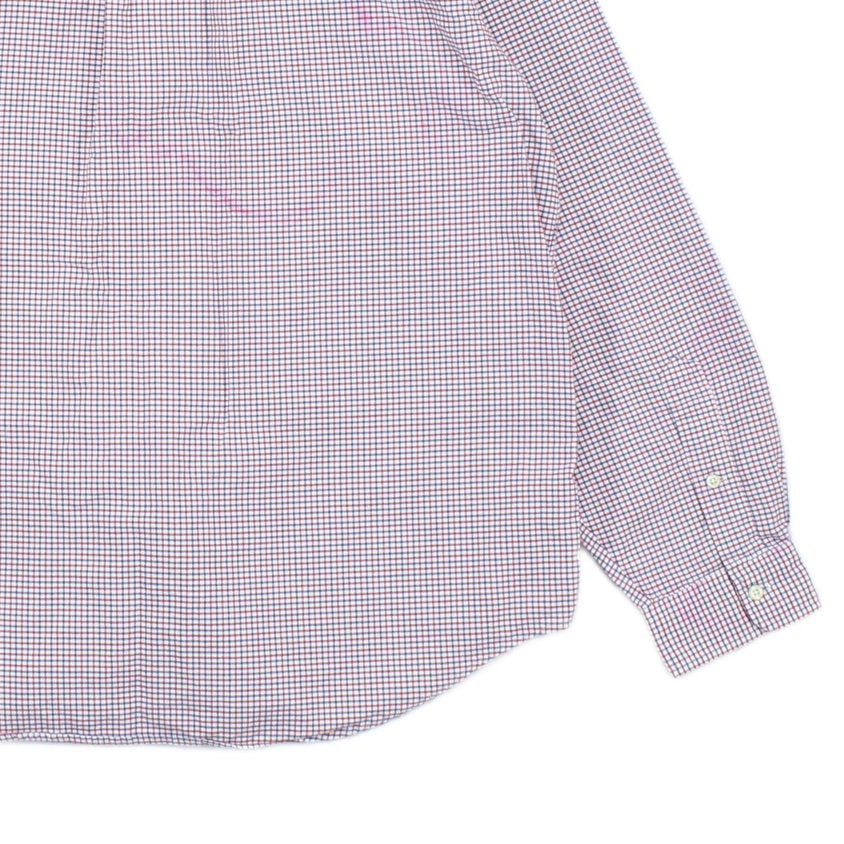 Mens Check Shirt Long Sleeve Button Up