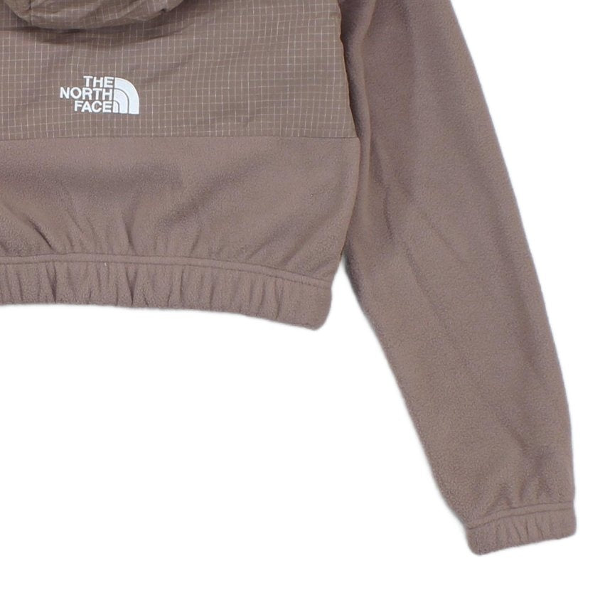 Womens Fleece Jacket Hooded Outdoor Cropped