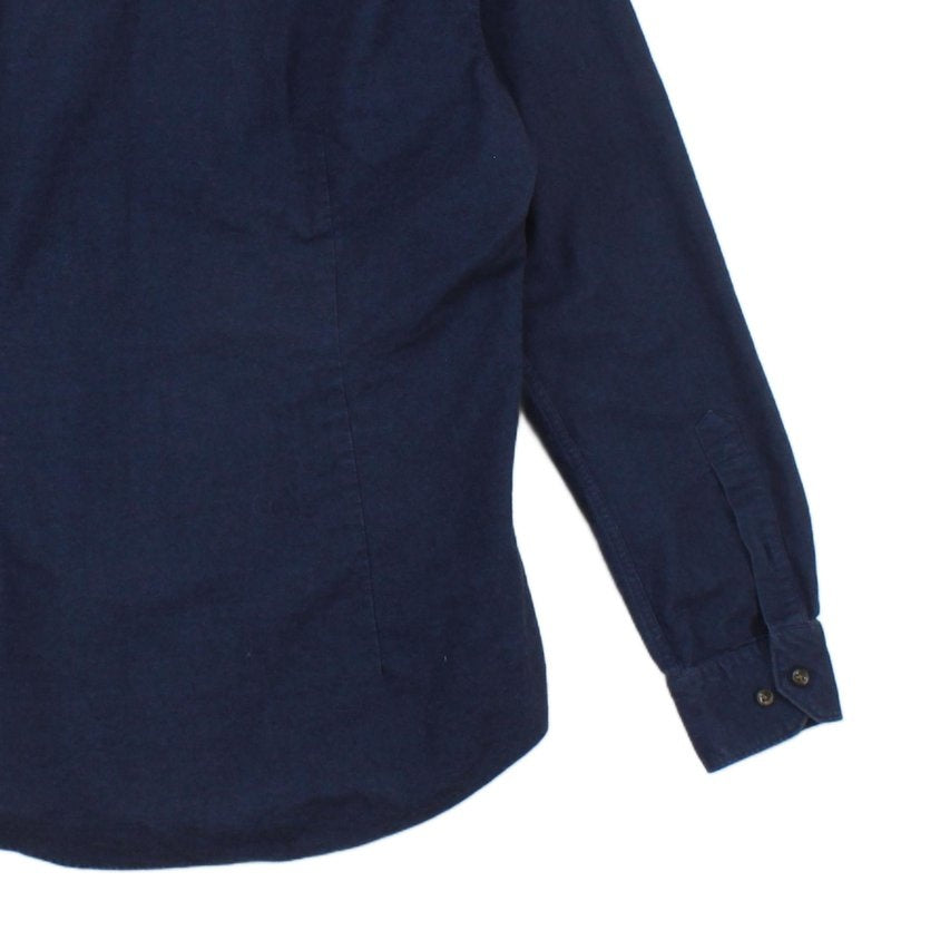 Mens Shirt Slim Fit Button Up Brushed Cotton
