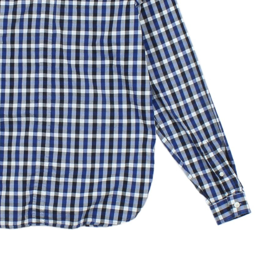 Mens Check Shirt Button Down Plaid