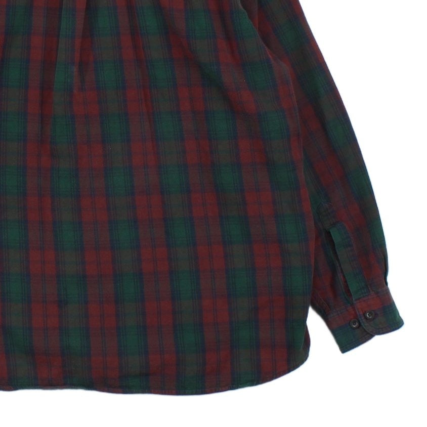 Mens Plaid Shirt Long Sleeve Button Up Cotton