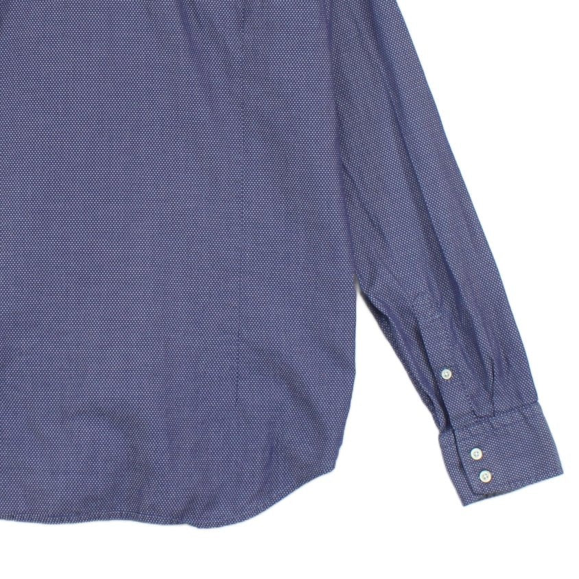 Mens Patterned Shirt Long Sleeve Button Up