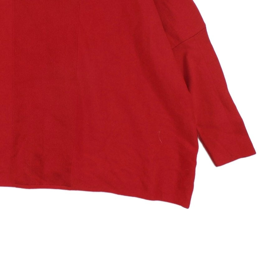 Womens Jumper Long Sleeve Dropped Shoulder Relaxed