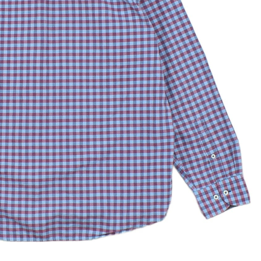 Mens Check Shirt Long Sleeve