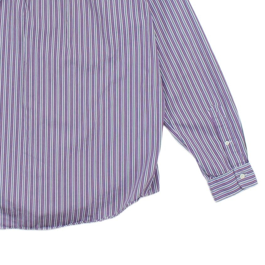 Mens Striped Shirt Custom Fit Button Up