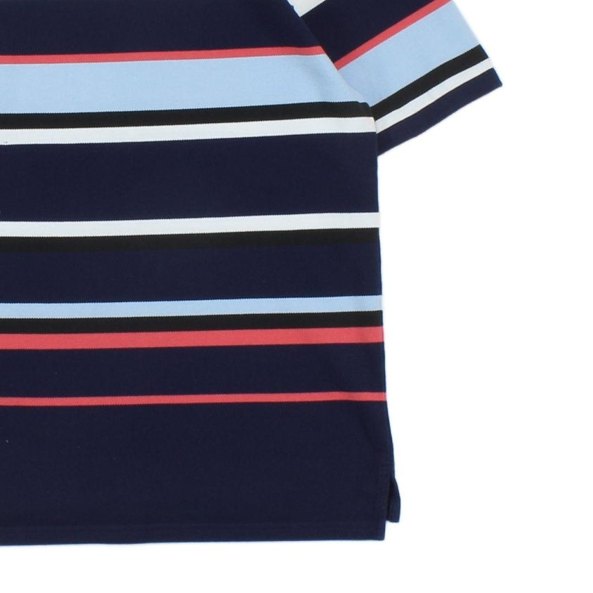 Mens Striped Polo Shirt Short Sleeve