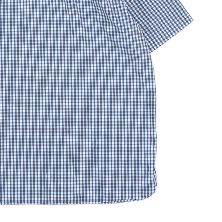 Mens Check Shirt Button Up Short Sleeve