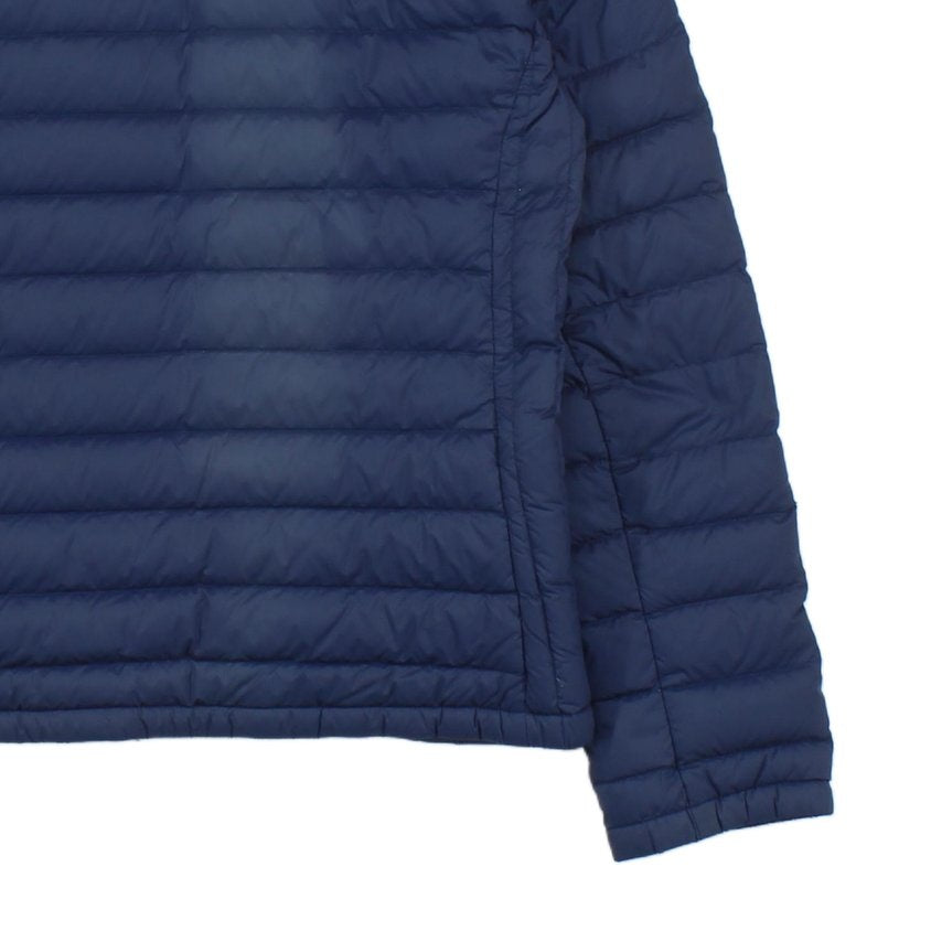 Mens Quilted Jacket Hooded Winter Slim Down