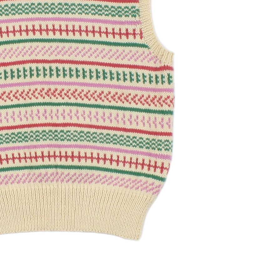 Womens Sweater Vest Jumper Striped