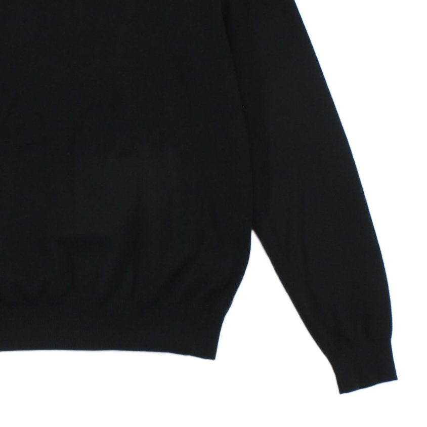 Mens V-Neck Jumper Knitwear Logo Pima Cotton