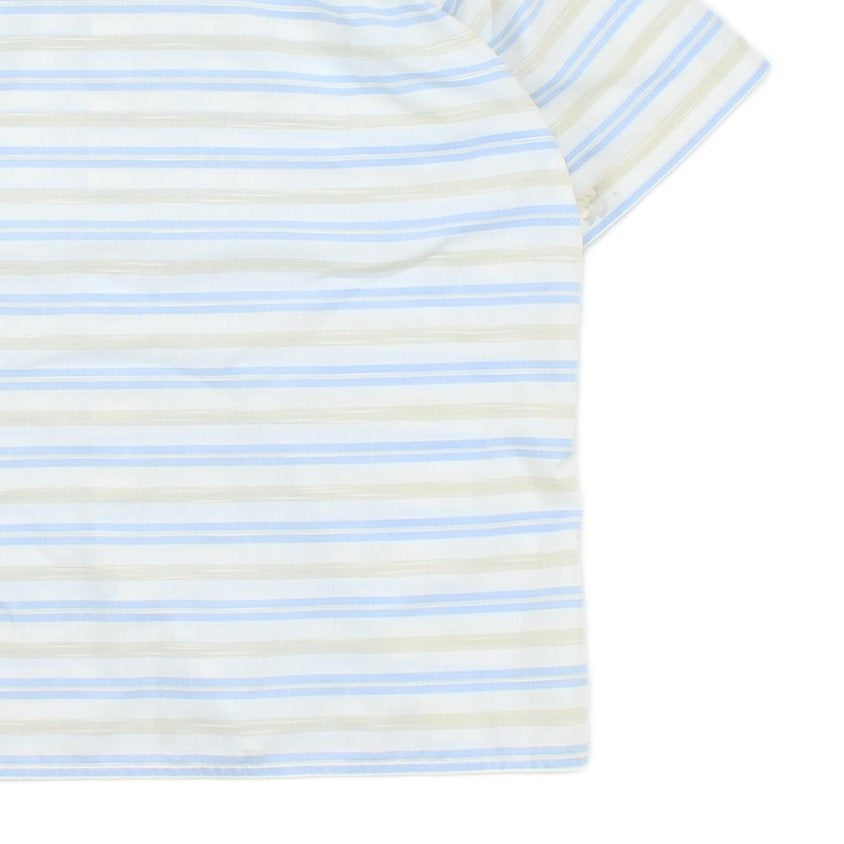 Mens Striped Shirt Short Sleeve