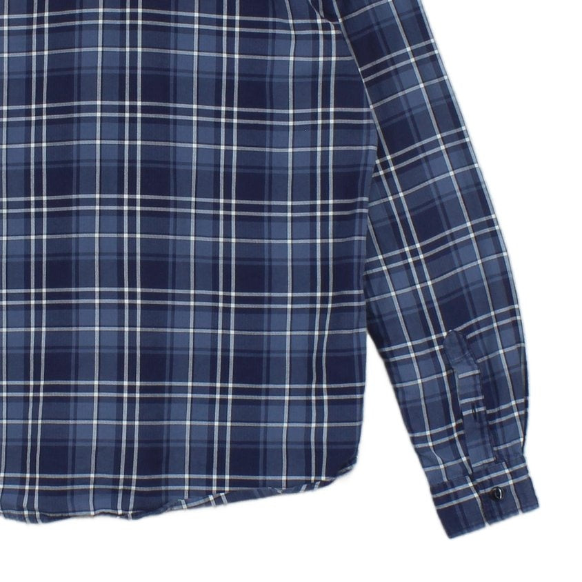 Mens Plaid Shirt Long Sleeve Slim Fit