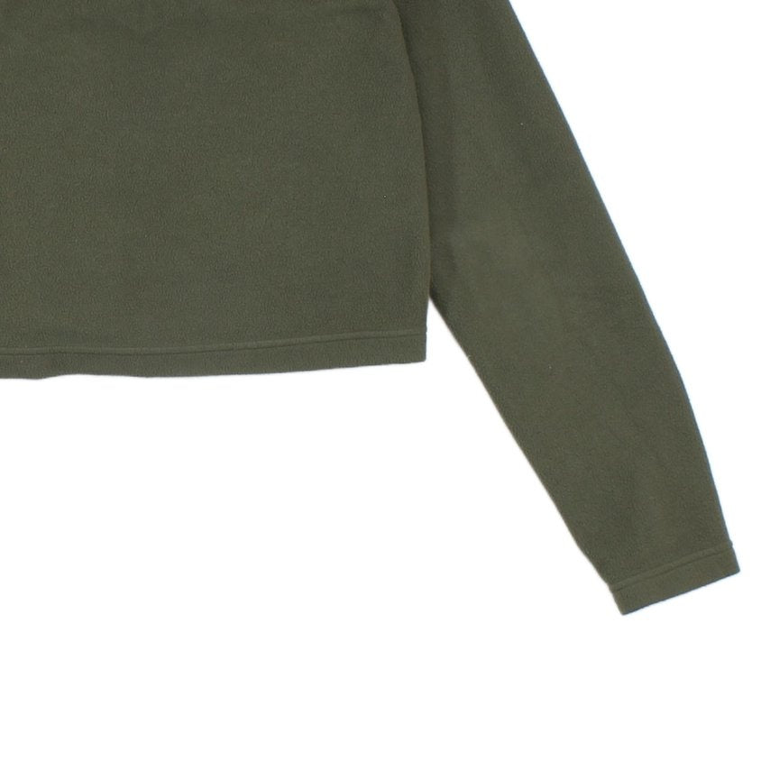 Womens 1/4 Zip Fleece Outdoor Cropped
