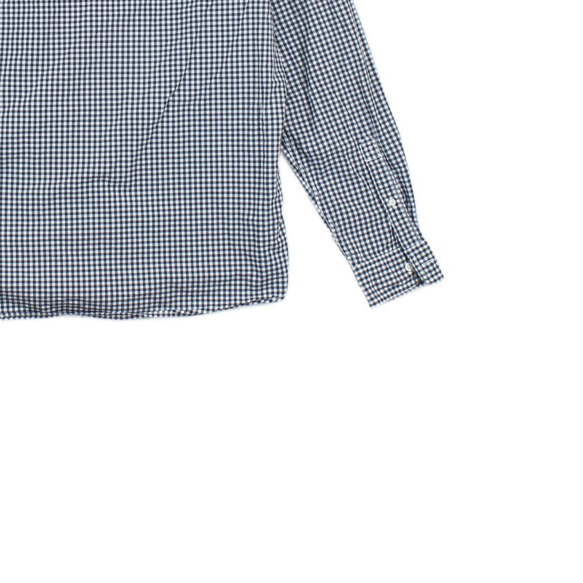Mens Check Shirt Slim Fit Long Sleeve Button Down