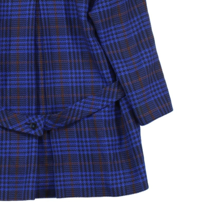 Womens Wool Overcoat Plaid Double Breasted