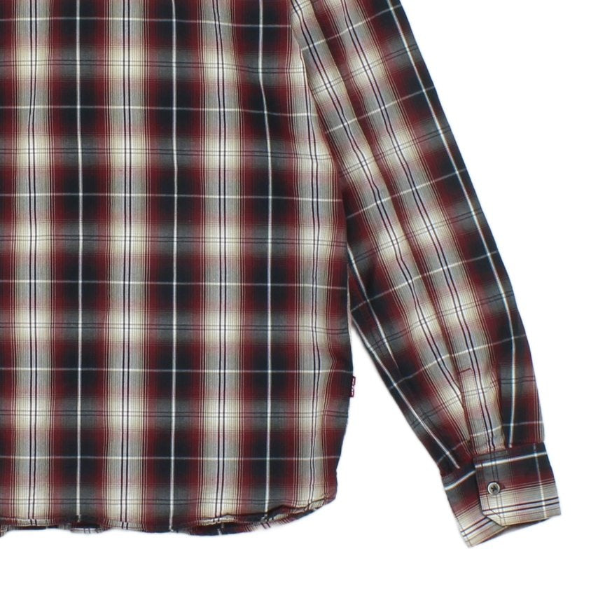 Mens Plaid Shirt Long Sleeve Button Up