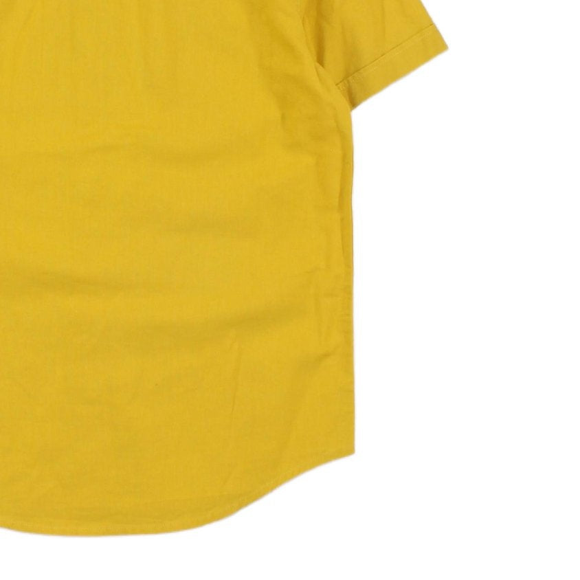 Mens Shirt Slim Fit Short Sleeve Button Up