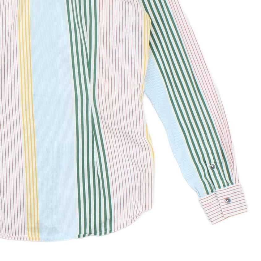 Womens Striped Shirt Long Sleeve Fitted