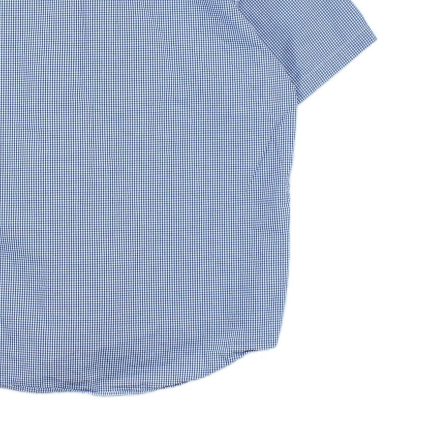 Mens Check Shirt Short Sleeve Button Down Gingham