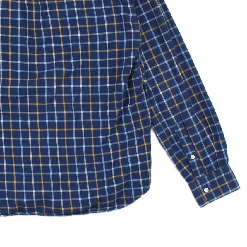 Mens Plaid Shirt Long Sleeve Check