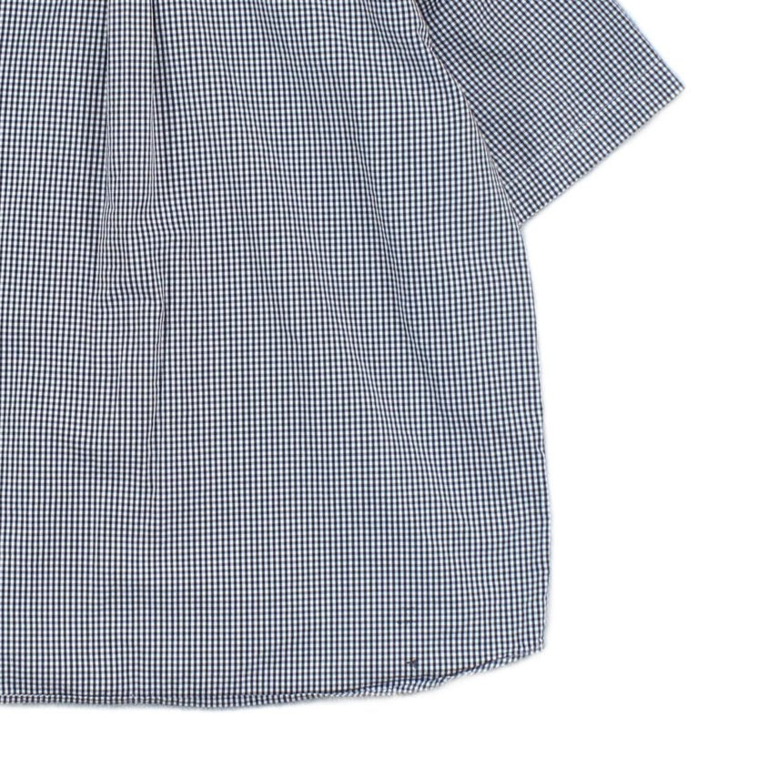 Mens Check Shirt Short Sleeve Button Down
