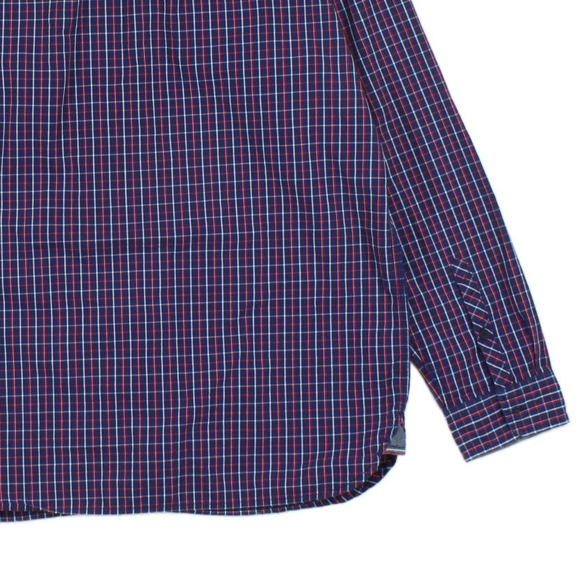 Mens Plaid Shirt Button Up Long Sleeve Cotton
