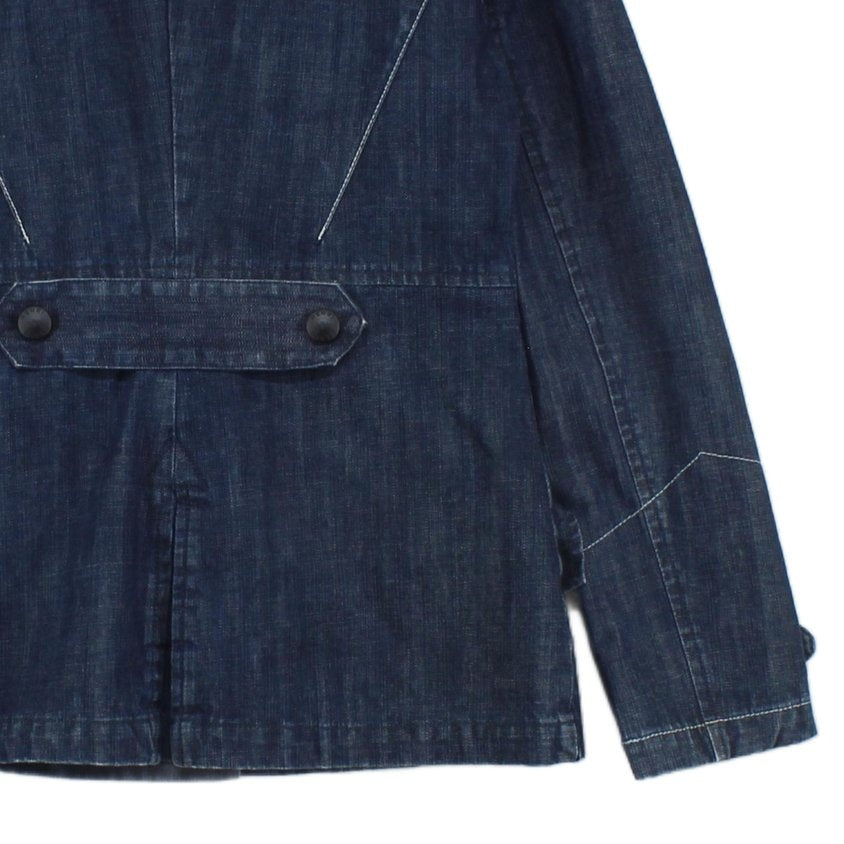 Womens Denim Jacket Double Breasted Tailored Fit