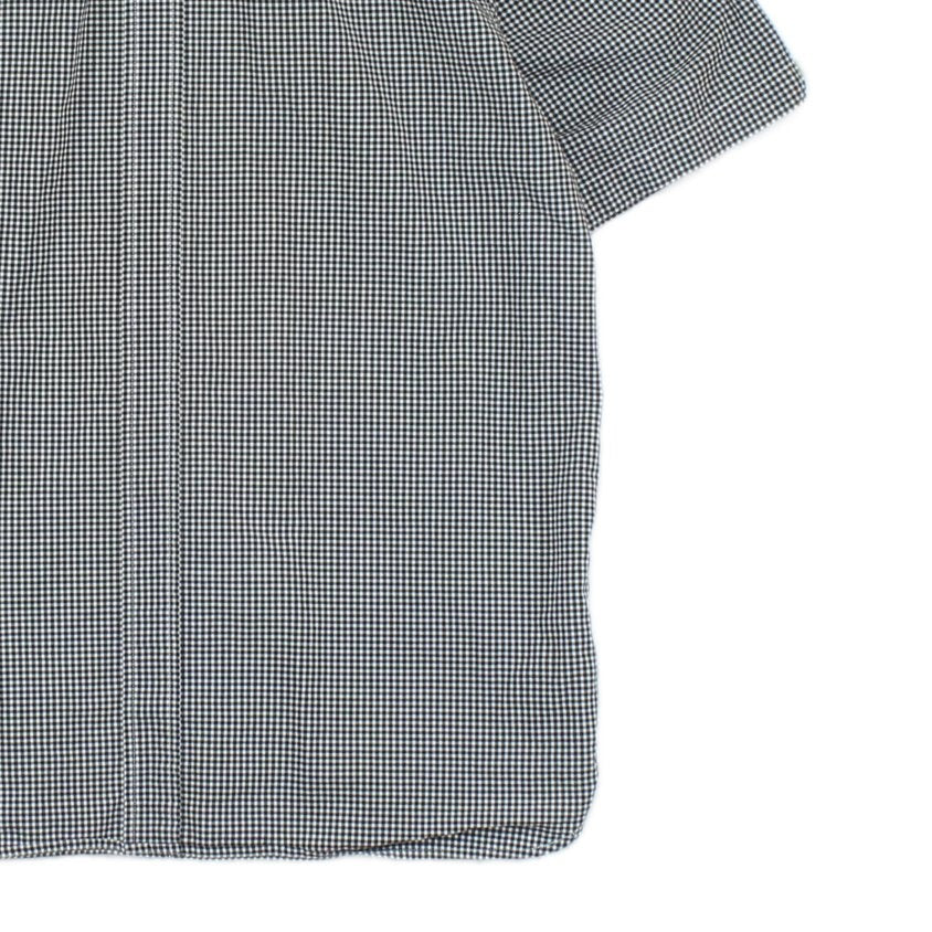 Mens Check Shirt Short Sleeve Button Up