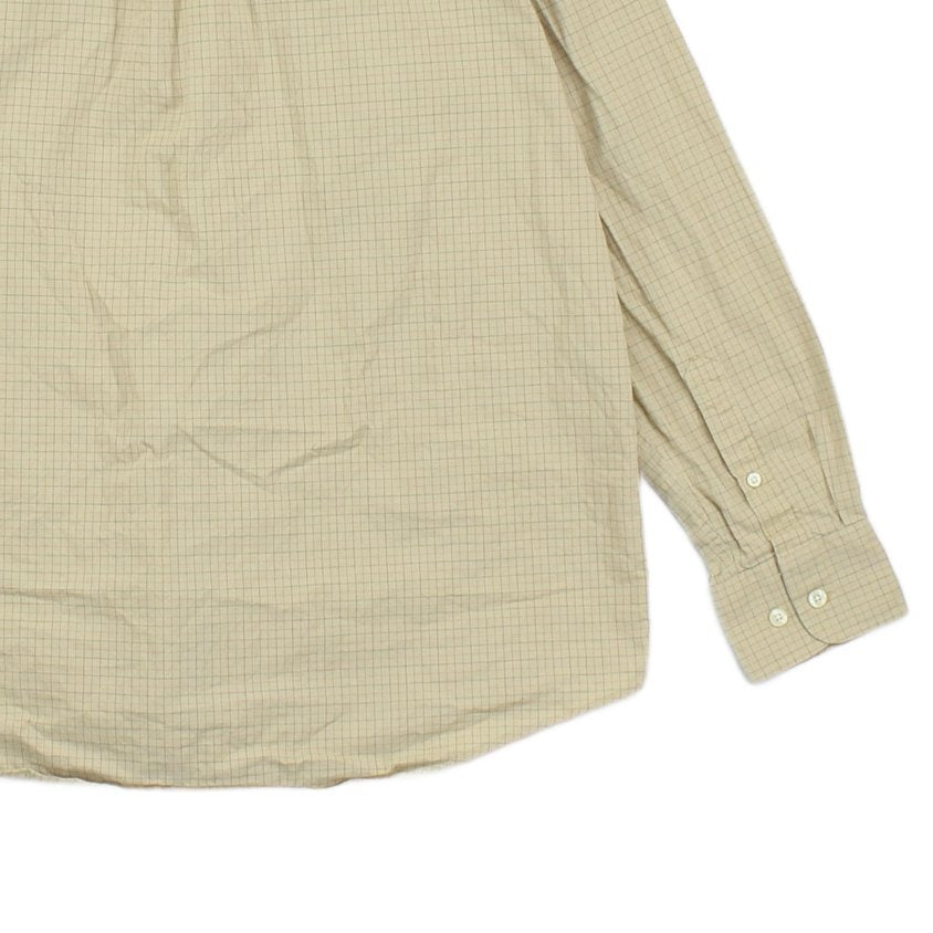 Mens Check Shirt Classic Long Sleeve
