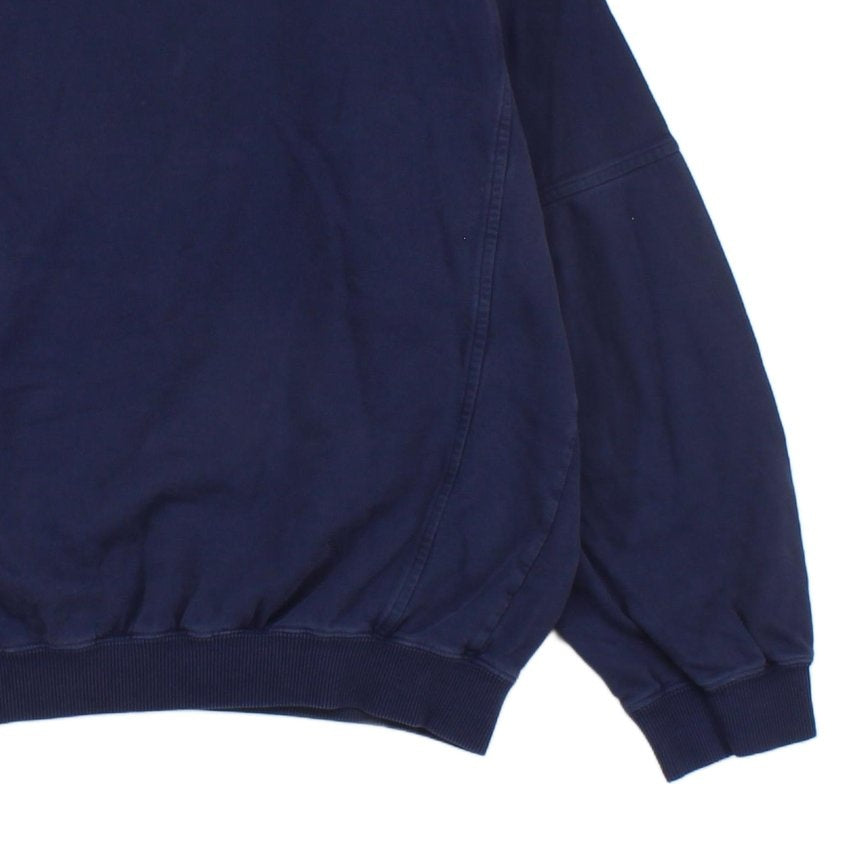 Womens Spell Out Sweatshirt Oversized Embroidered