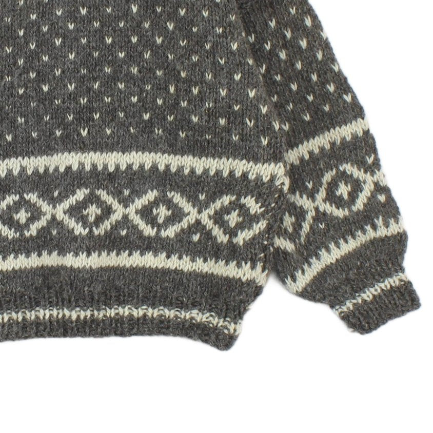 Womens Fair Isle Jumper Chunky Knit Winter