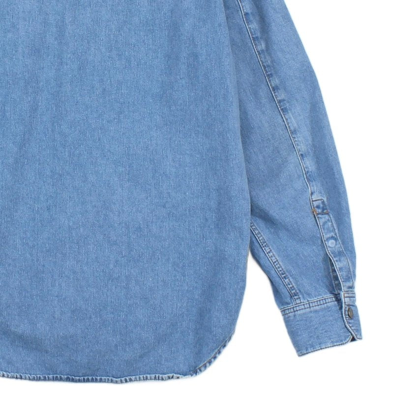 Mens Denim Overshirt Long Sleeve