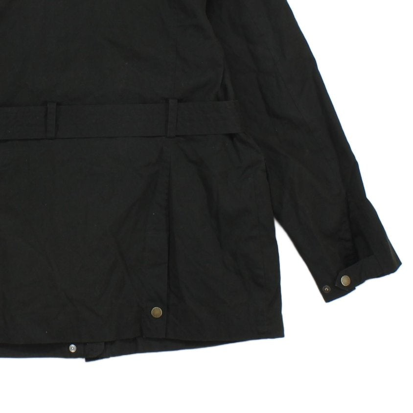 Womens Waxed Jacket Belted Classic Cotton