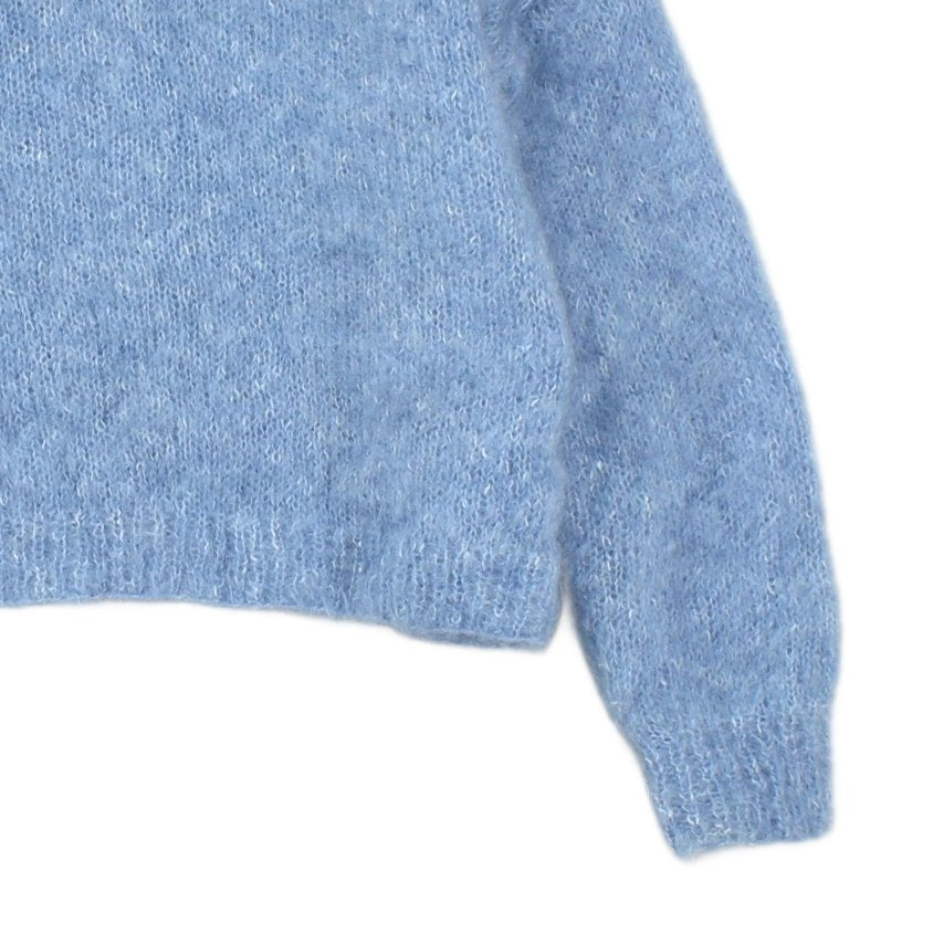 Womens Mohair Cardigan Button Knit Texture Wool Blend