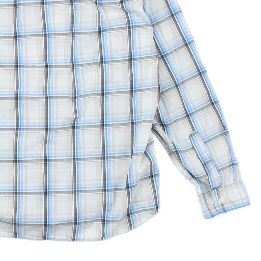 Mens Plaid Shirt Long Sleeve Button Up