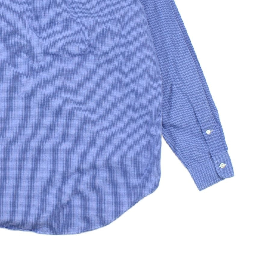 Mens Check Shirt Long Sleeve Button Down Classic